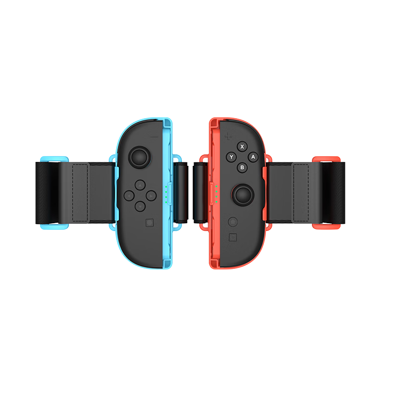 Liangzhi Compatible with Nintendo Switch Joy-Con Controller Straps for Switch 2 Detachable Controllers, NS2 Dance Pad Full-Body Motion Game Binding Accessories, Orange And Blue Color L1084