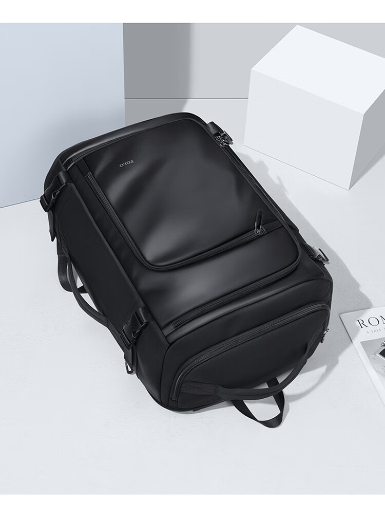 POLO Travel Bag, Men's Luggage Backpack with Separate Shoe Compartment, 17.3-Inch Laptop Bag, Expandable Capacity, Water-Resistant Backpack 6