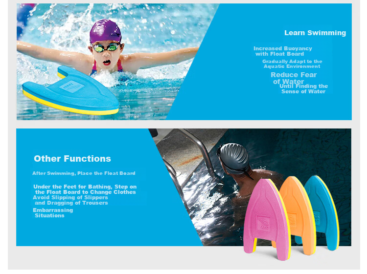 Hosa Coach Recommended Swimming Kickboard Leg Clip Training Adult Children Swim Aid Board 8 Figure-8 Professional Swim Training Aid 10