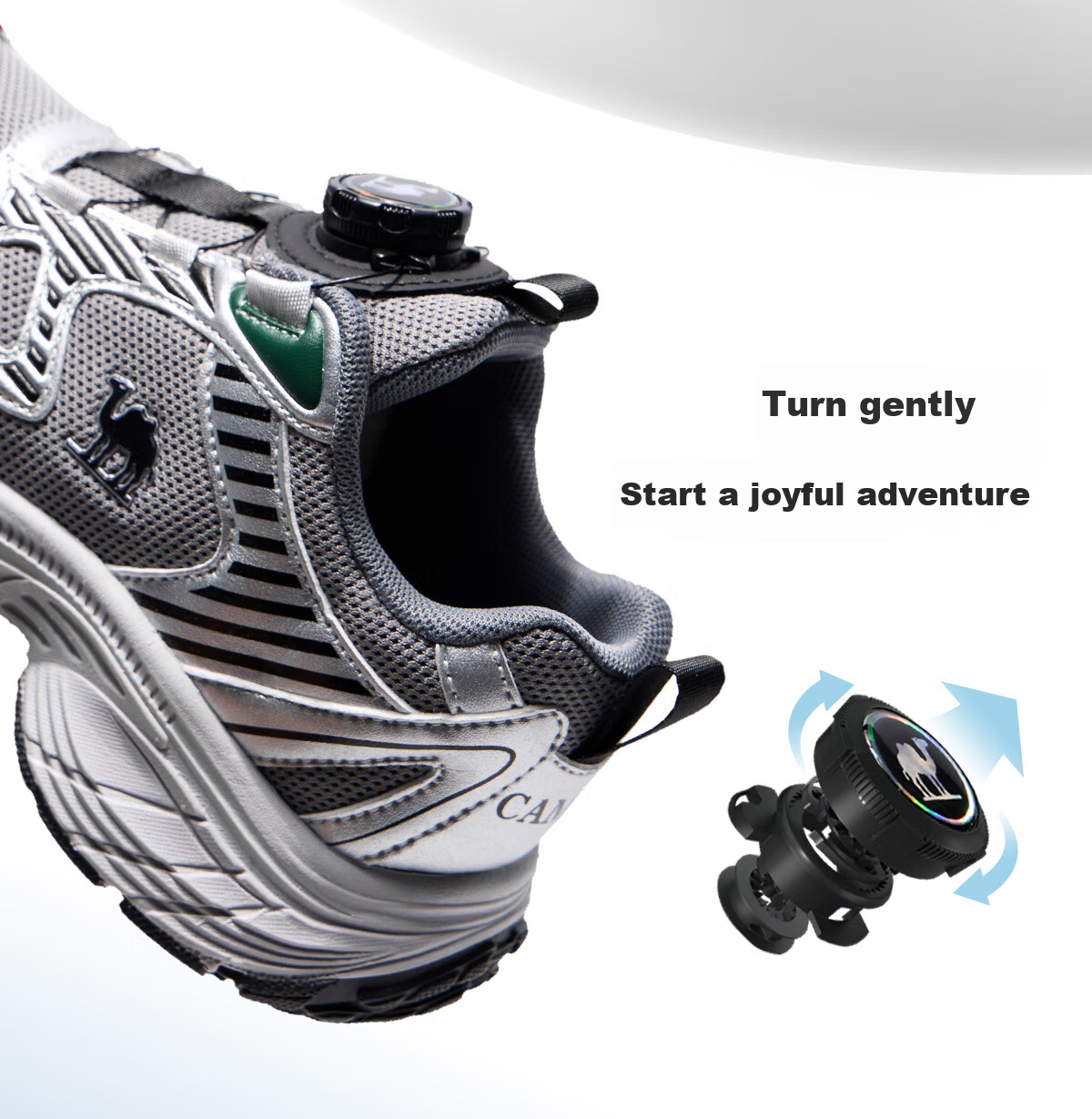 Camel [Xingyue] Kids Sports Shoes Outdoor Casual Running Shoes Breathable Mesh Non-slip Boys Girls Children 4