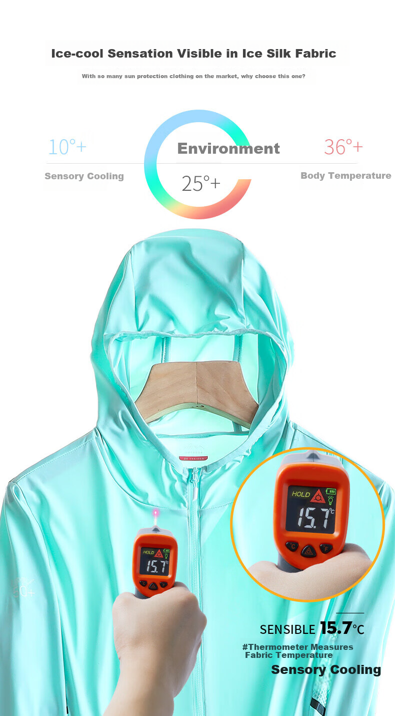 JEEP SPIRIT Men's Sun Protection Jacket, Summer Outdoor Hiking Coat, Lightweight Breathable Ice Silk Fishing Wear, Black, XL 2