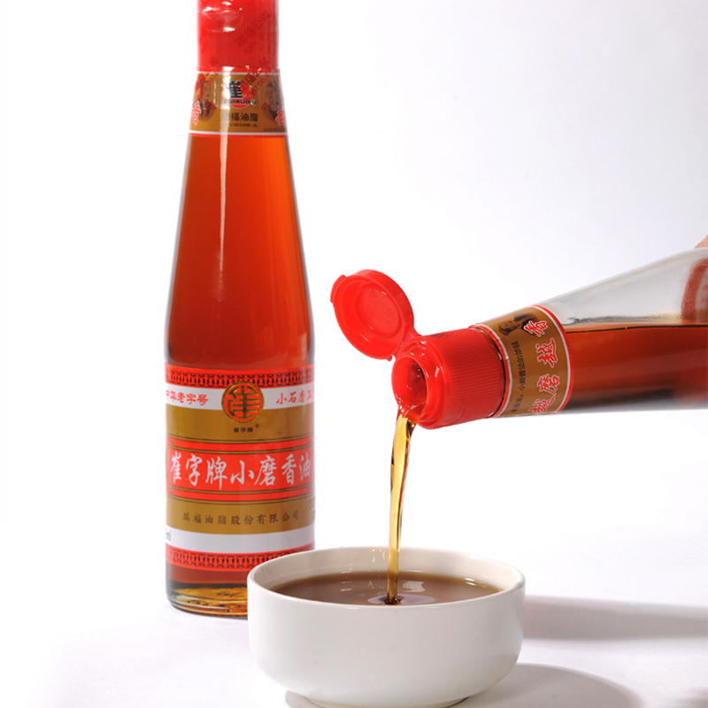 崔字牌小磨香油礼盒 448mL*4瓶 传统水代法 火锅油碟 蘸料 中华老字号