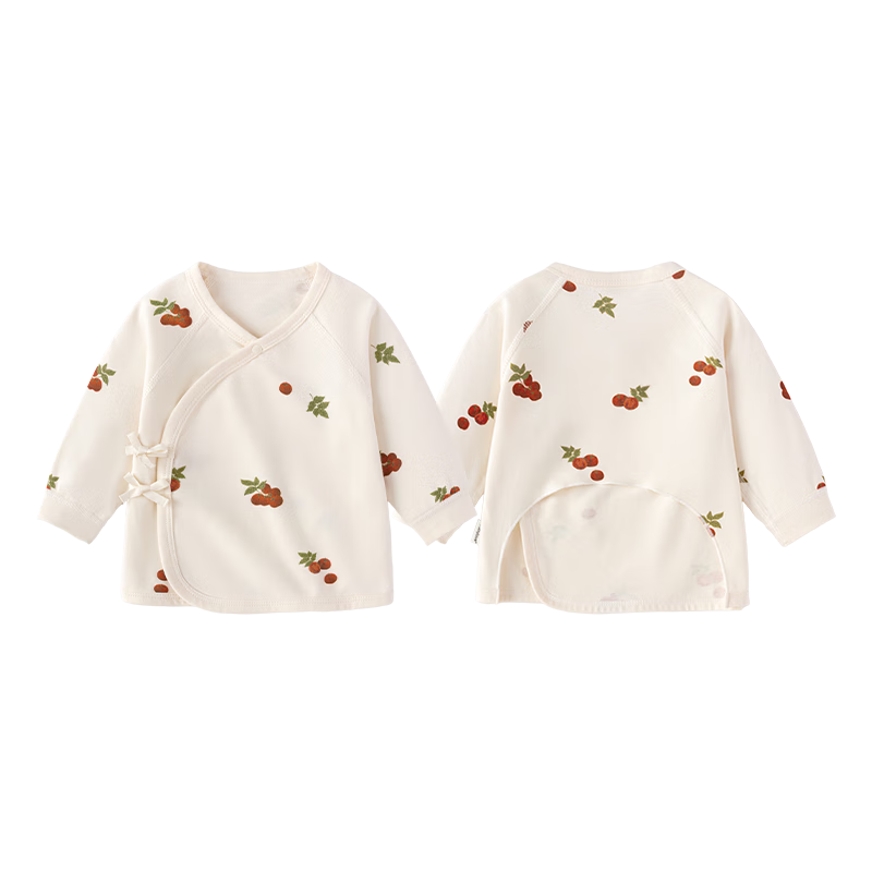 Babylove Newborn Half-Back Shirt Spring And Autumn Pure Cotton Top 0-6 Months Newborn Baby Monk Robe Infant Clothing