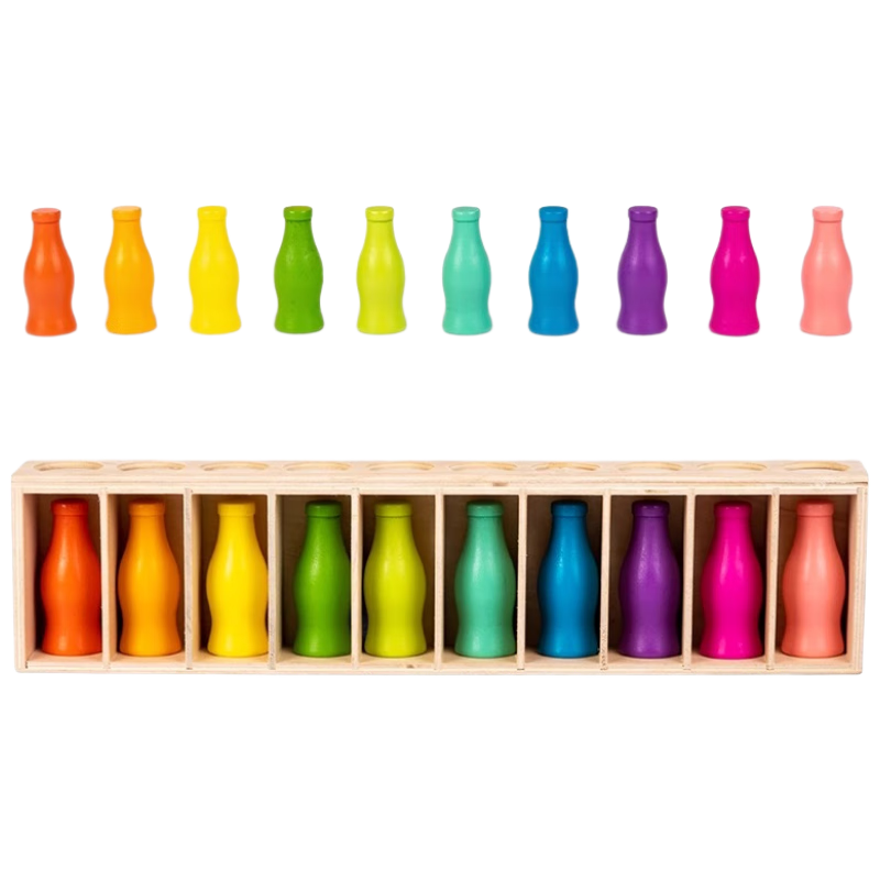 Danmiqi Children's Beverage Bottle Matching Game, Educational Tabletop Game, Memory Exercise, Logical Thinking, Parent-Child Toy