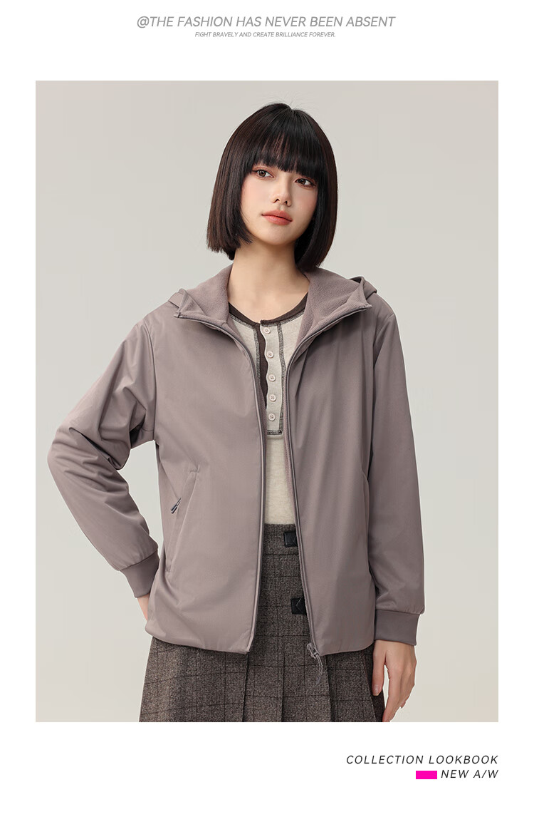 SNOWFLYING Women's Hooded Jacket 2025 Fleece Waterproof Softshell Lined Sweatshirt White M160 10