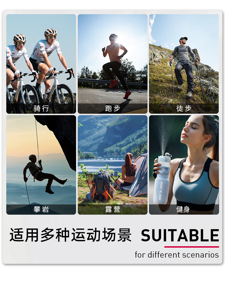 GUB Cycling Spray Water Bottle Mountain Road Bike Sports Water Bottle Running Hiking Outdoor Insulated Moisture Retention Cup 4
