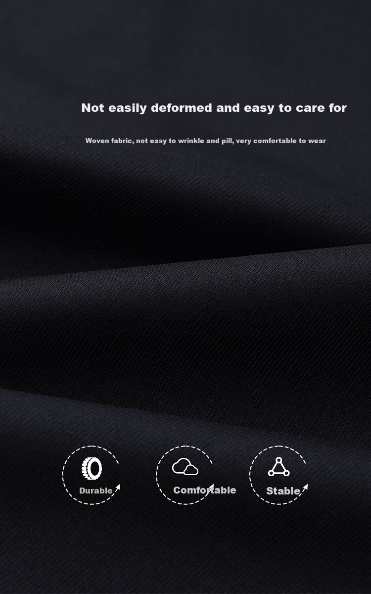 HLA Casual Pants for Men, Light Business Classic Solid Color Straight-Leg Trousers, Autumn Navy Blue, Size 33 8
