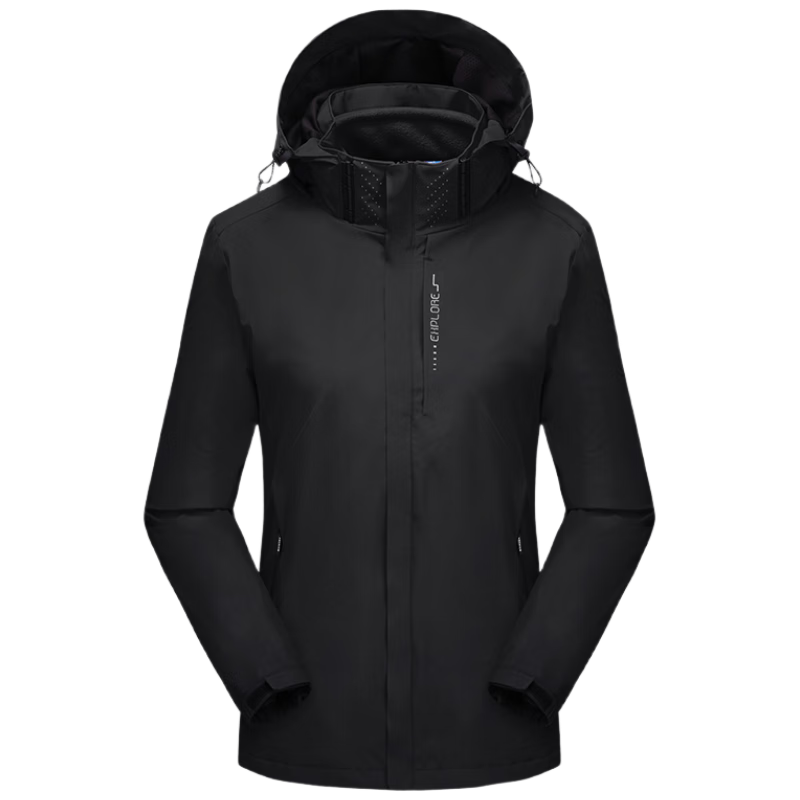 JEEP SPIRIT Unisex 3-in-1 Black Waterproof Windproof Warm Jacket 3XL