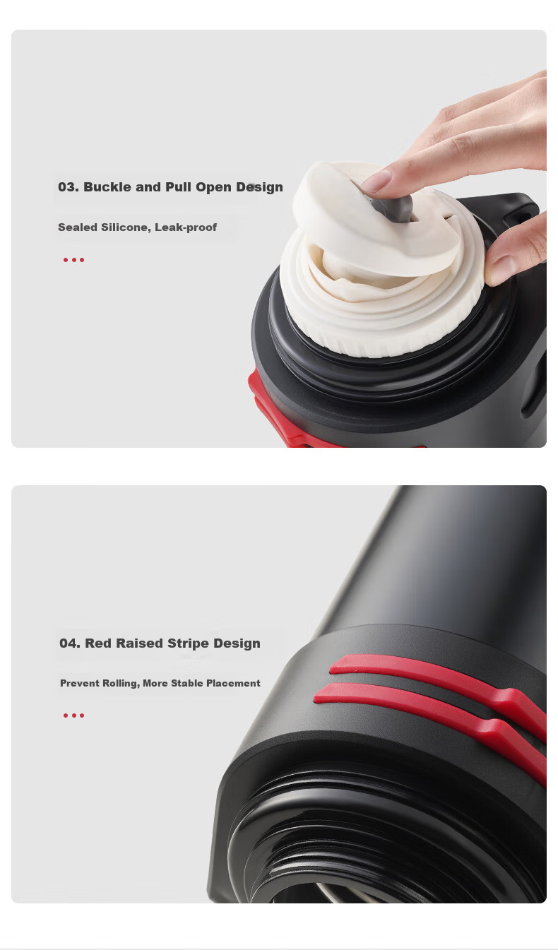 ASD Insulated Bottle, Outdoor Thermos, Vacuum Stainless Steel, Large Capacity, Sports Travel Car-Mounted Hot Water Bottle, RWS20P7WG-D 13