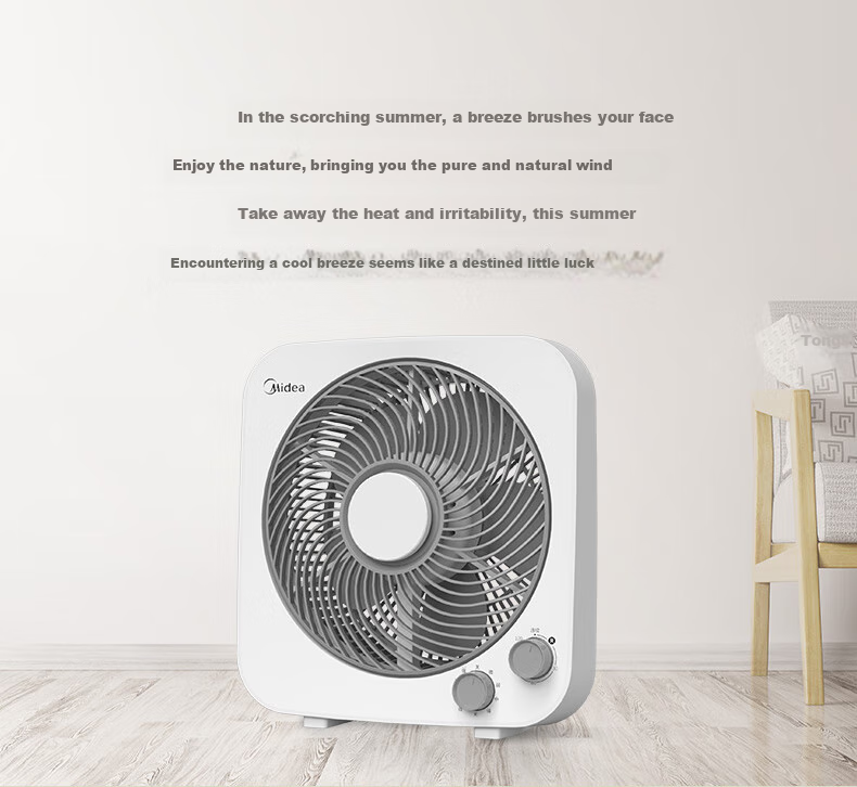Midea Electric Fan, Home Desktop Small Fan, Hongyun Fan, Dormitory Bedroom Energy-Saving Electric Fan, Table Fan, Oscillating Fan, Quiet Low-Noise Five-Blade Fan, KYT25-22MW 2