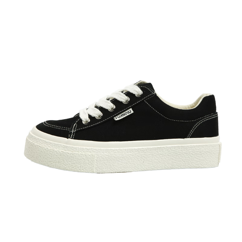 Global Canvas Shoes Women 2026 New Versatile Student Casual Sports Niche Thick Sole Sneakers