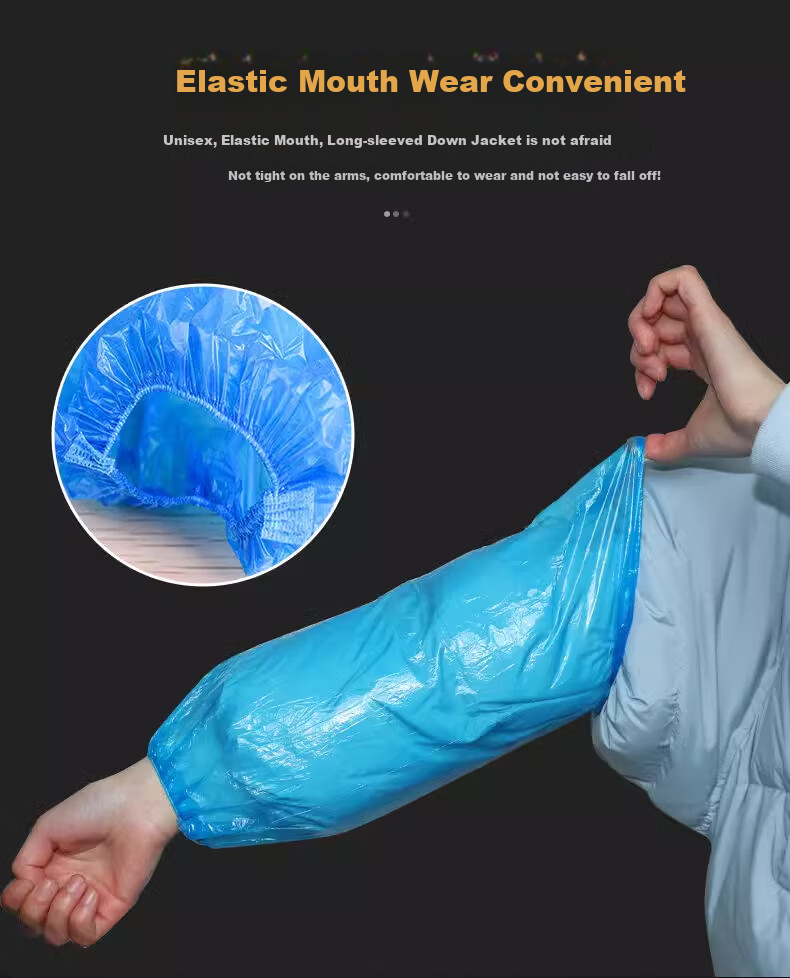 Mici Disposable Arm Sleeves, Long 40cm Wide 22cm, 100 Pieces/pack, MC0-E05 Transparent, One Size Fits All 6