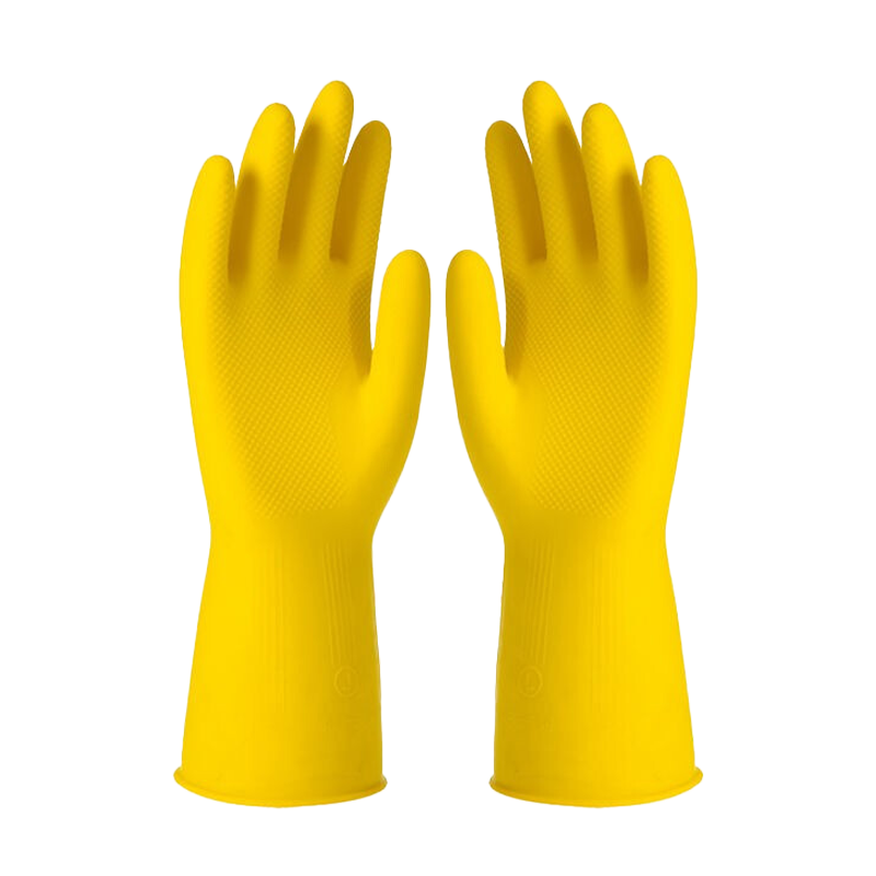 Nanyang Cowhide Latex Gloves, 100g, Waterproof And Oil-Resistant, Cleaning Work Gloves, Medium Size, 10 Pairs/pack, Factory Authorized