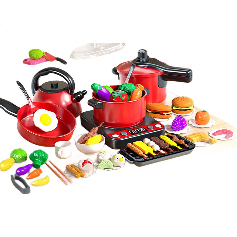 Игровой набор Miaobeile Mini Kitchen, детский игрушечный кухонный набор для приготовления пищи, реалистичный кухонный игровой набор, игрушка для приготовления пищи, подарок на день рождения и Новый год для девочек