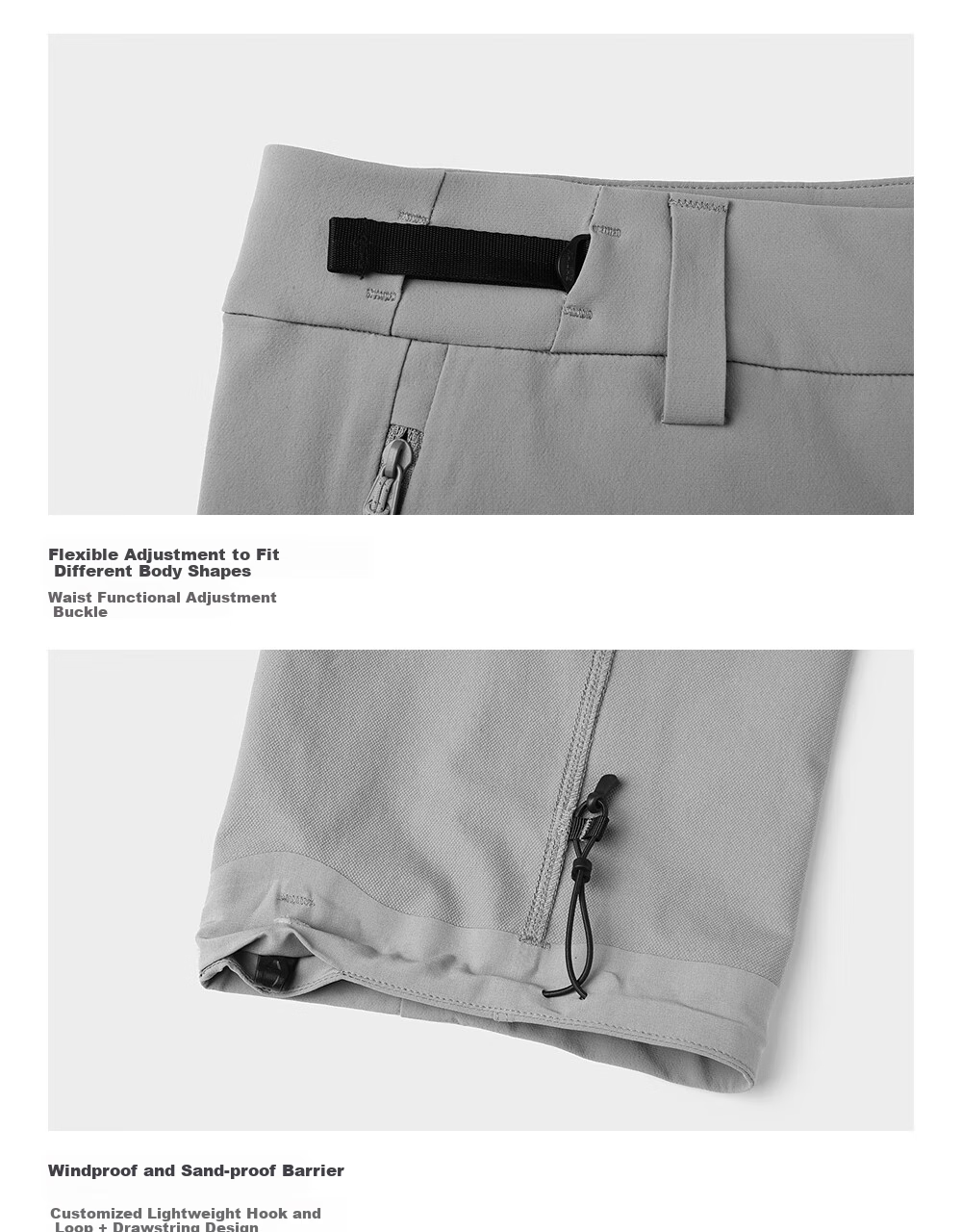 KAILAS Men's T10 Softshell Pants CORDURA Durable Stretch Breathable Outdoor All-Season Heavy-Duty Hiking Windproof Trousers 32