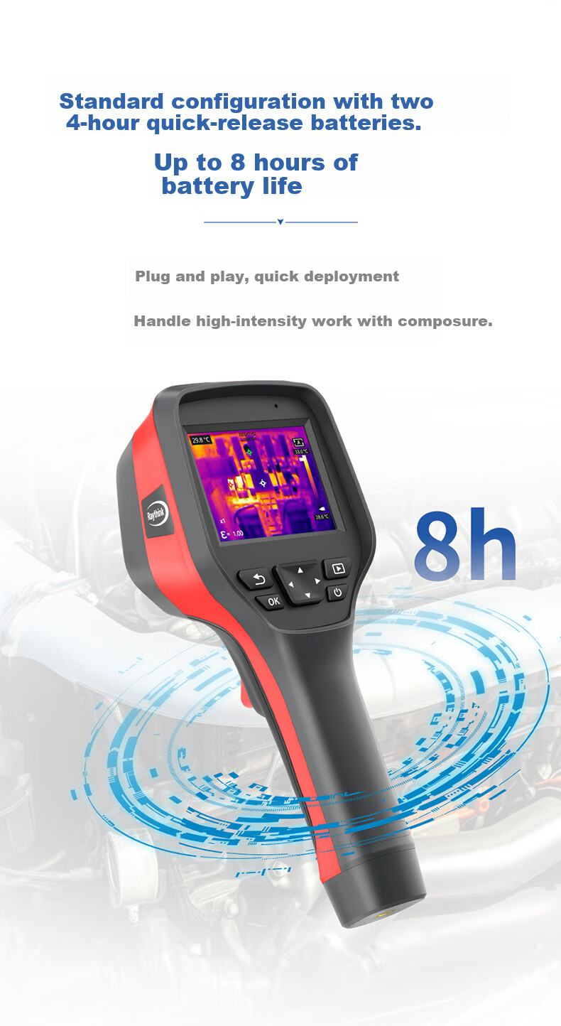 RAYTHINK Thermal Imaging Camera, Infrared Thermal Imager RM200A, Underfloor Heating Leak Detector, Handheld Temperature Meter, Leak Tester 7
