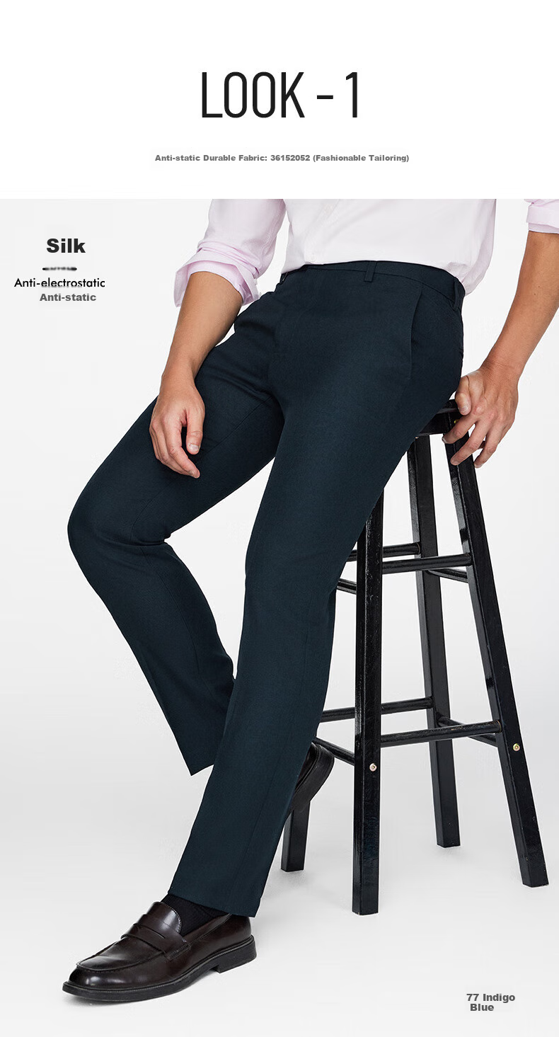 G2000 Easy-Care Men's Classic Versatile Four-Season Casual Formal Dress Pants 5