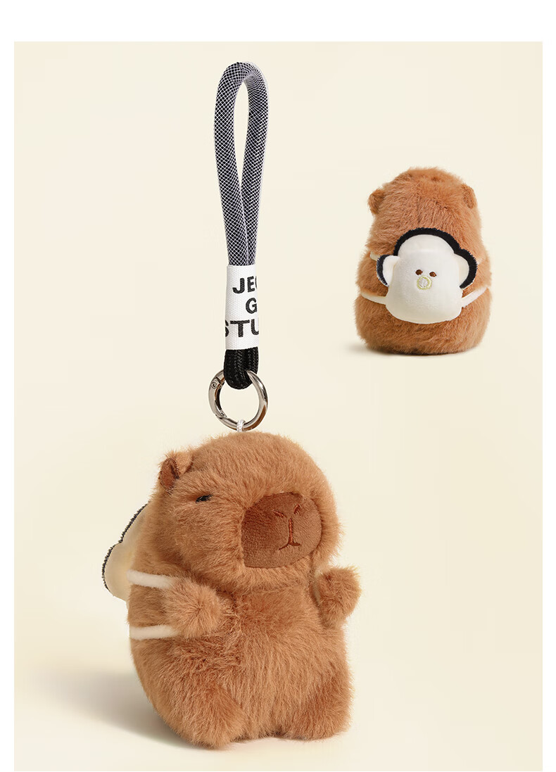 Imiwa Capybara Doll Plush Backpack Keychain Pendant Toy Children's Day Gift 5