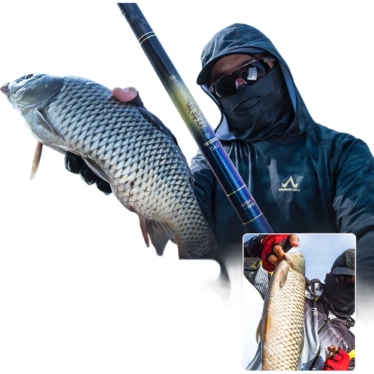 Grsaed Fengchi Xing 6.3-Meter Fishing Rod, Hand Rod, 19 Sections, 6H Carbon Fiber, Ultra-Light And Ultra-Hard Fishing Pole, Platform Fishing Rod Set