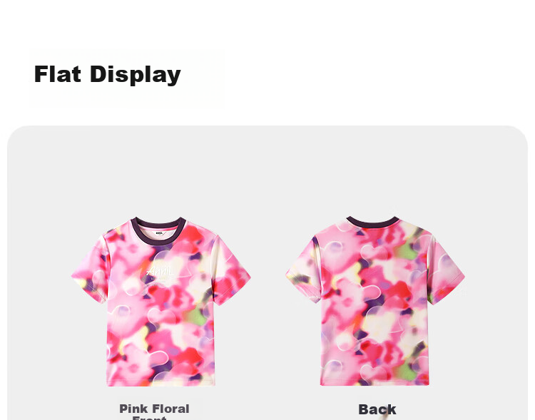 Annil Girls' Round Neck Short-Sleeve T-Shirt, 2025 Summer New Style, Elastic Colorful Loose Gradient Fashion Top 10