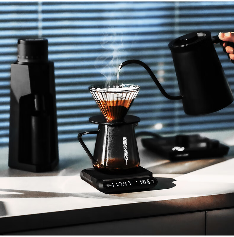 MHW-3BOMBER Pour-Over Coffee Maker, Drip Coffee Brewing Device, 500ml Glass Sharing Pot 16
