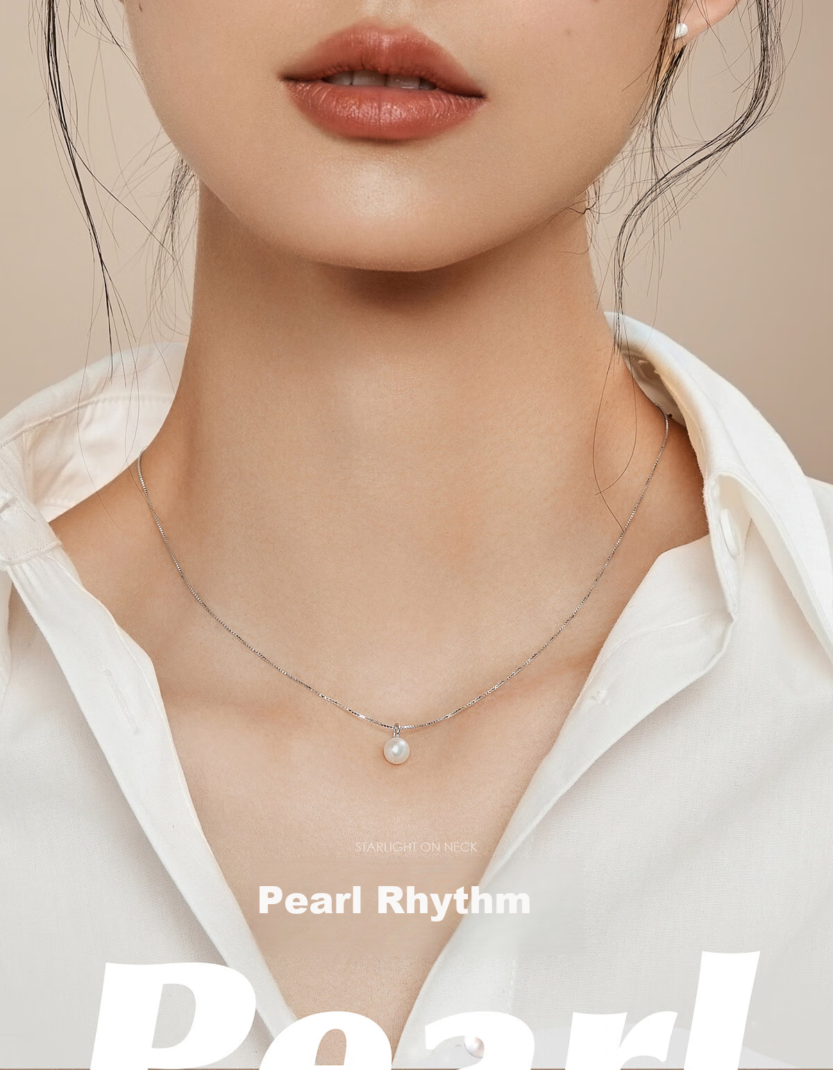 AJIDOU U AJIDOU Necklace, New Year Gift, Fashionable Elegant Pearl And Crystal Beaded Necklace, Gift for Girlfriend Or Wife 1