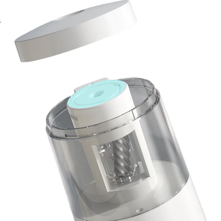 Электрическая точилка для карандашей Deli, двойное питание (батарейки/USB), автоматическое удаление стержня, белая