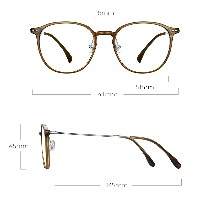 LOHO Photochromic Prescription Sunglasses Ultra-Light Brown UV Protection Optical Glasses 15