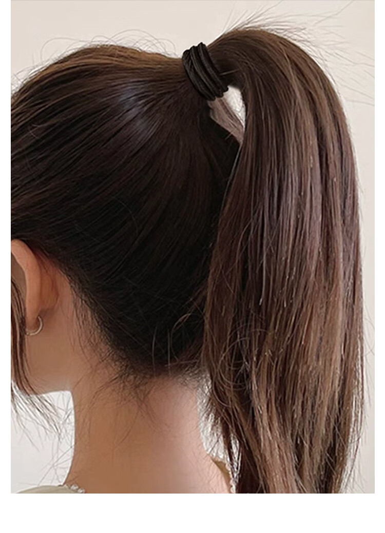 Meifuyu High Elasticity Four-Strand Thin Hair Ties 20 Pieces Elastic Hair Bands Hair Ropes MF8522 11