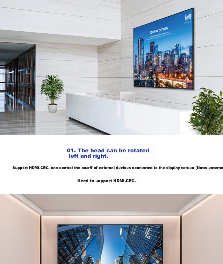 SAMSUNG 55-inch 4K UHD Narrow Bezel Gaming Conference Large Screen LCD Wall-Mounted Computer Monitor Data Dashboard Stock Trading No Ads Built-in Speakers QE55T 17
