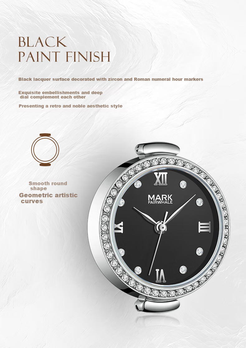MARK FAIRWHALE Women's Watch, Top Ten Famous Watches, Small Dial, Chinese Brand Light Luxury Wristwatch, Birthday Gift for Girlfriend 8