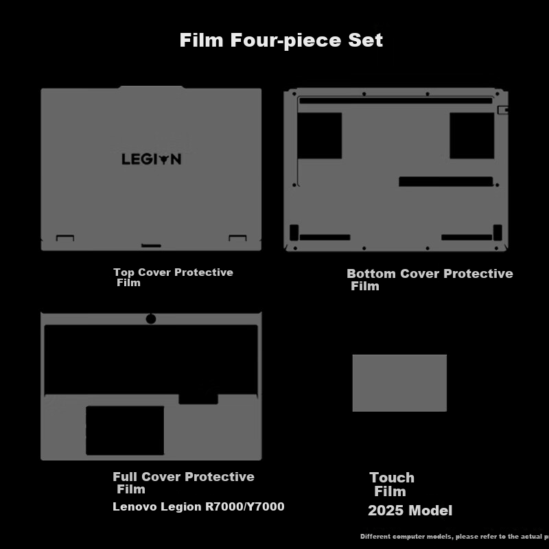 Jiasu Lenovo Legion R7000/Y7000 2025 Case Film (IRX10 ADR10), 15.3-Inch Laptop Full Body Protective Film, Frosted Transparent Sticker