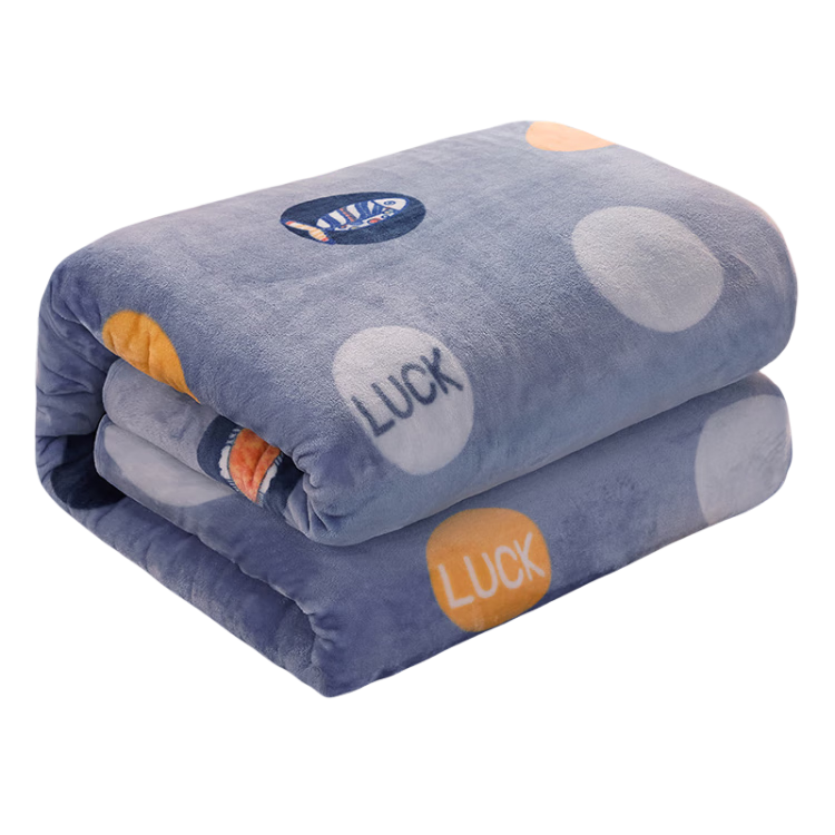 Yalu Flannel Milk Velvet Blanket Four Seasons Nap Blanket Autumn Winter Fleece Quilt Air Conditioning Cover Blanket 180*200cm