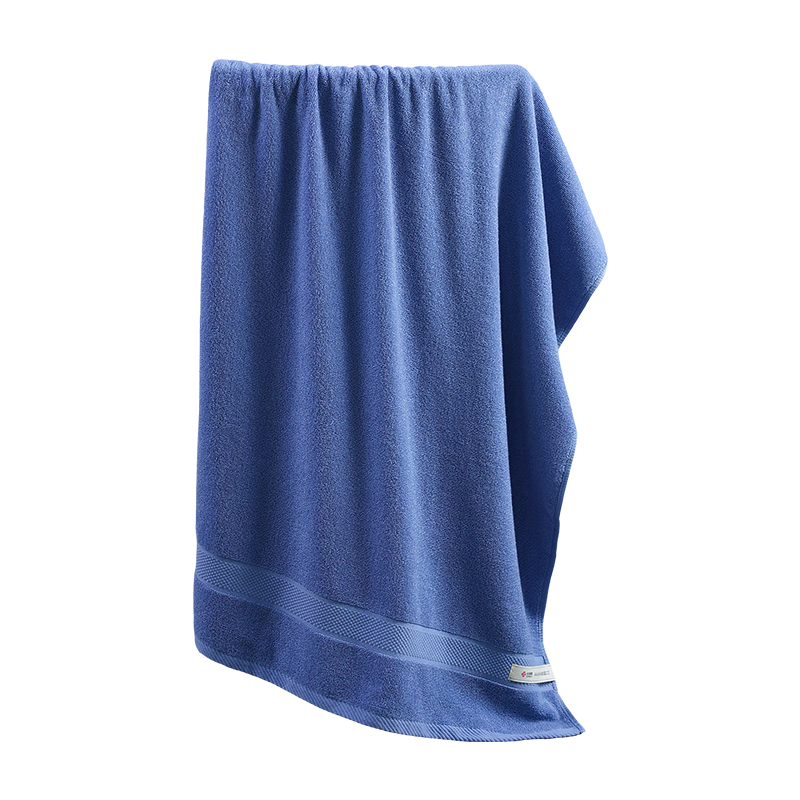 Grace Bath Towel Pure Cotton 7A Antibacterial Large Adult Soft Absorbent Children's Bath Towel Unisex Thickened Wrap Towel Blue