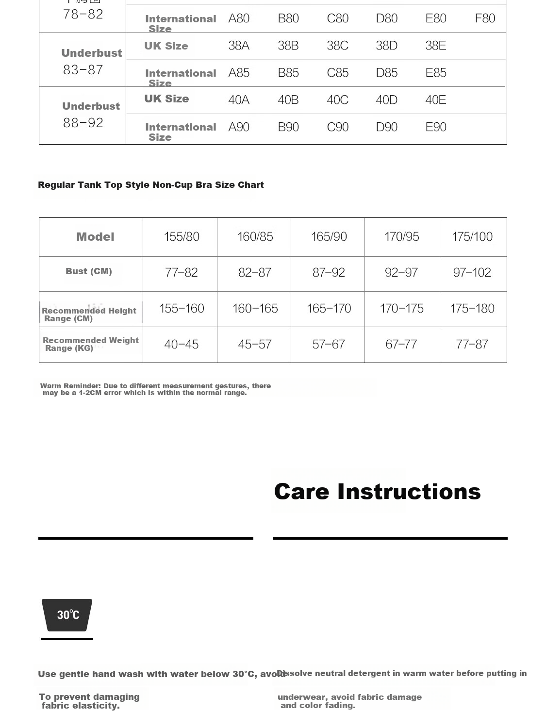 Aimer Women's Soft Wireless Bra, Beautiful Back Strapless Bra with Detachable Straps, Formal Wear Camisole Bra for Layering 10