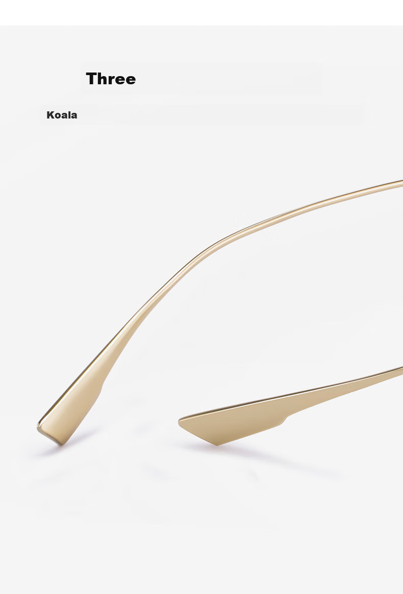 CAPONI Blue Light Blocking Glasses for Women, Pure Titanium Ultra-Light Frameless Gold Wire Flat Lens Glasses, Anti-Radiation Phone Protective Eyewear for Men, Non-Prescriptio 10
