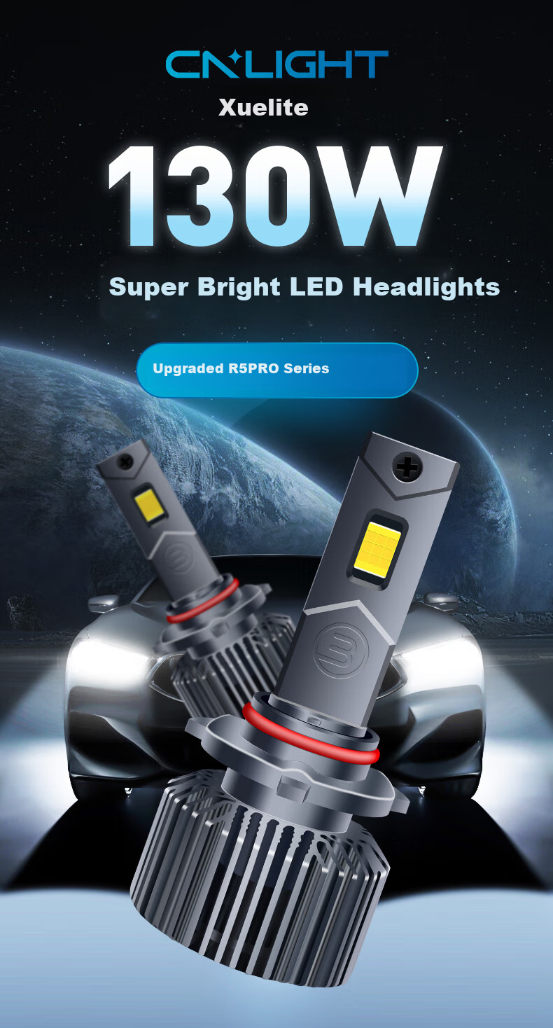 Cnlight 110W Automotive LED Headlight Bulbs, Laser Headlight Upgrade, Ultra-Bright High Beam And Low Beam for Cars, 9005 [2 Pieces] 1