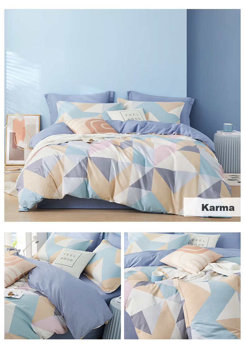 BEYOND Home Textiles High-Count Pure Cotton Duvet Cover, Single Piece, Printed Floral Pattern, Fragrant Duvet Cover, 150*210cm, Home And Living Room 12