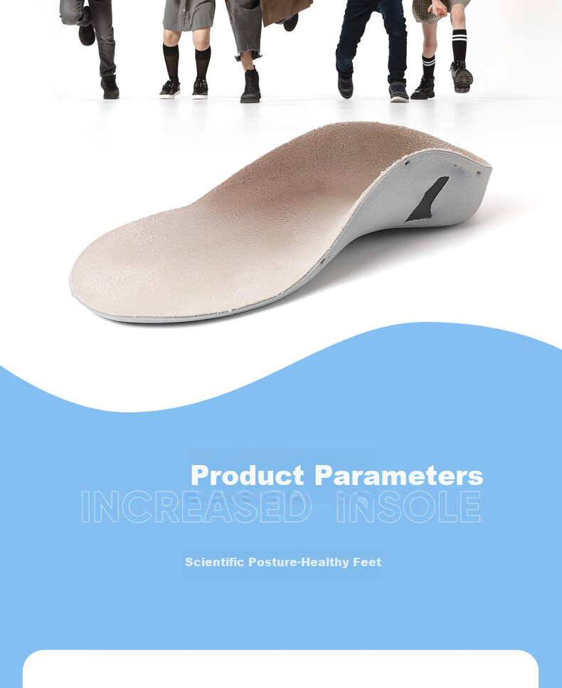 FOOTOPPO Children's Flat Foot Insoles, Arch Support Insoles, Functional Orthotic Insoles for Flat Feet, Bow Legs, And Overpronatio 13