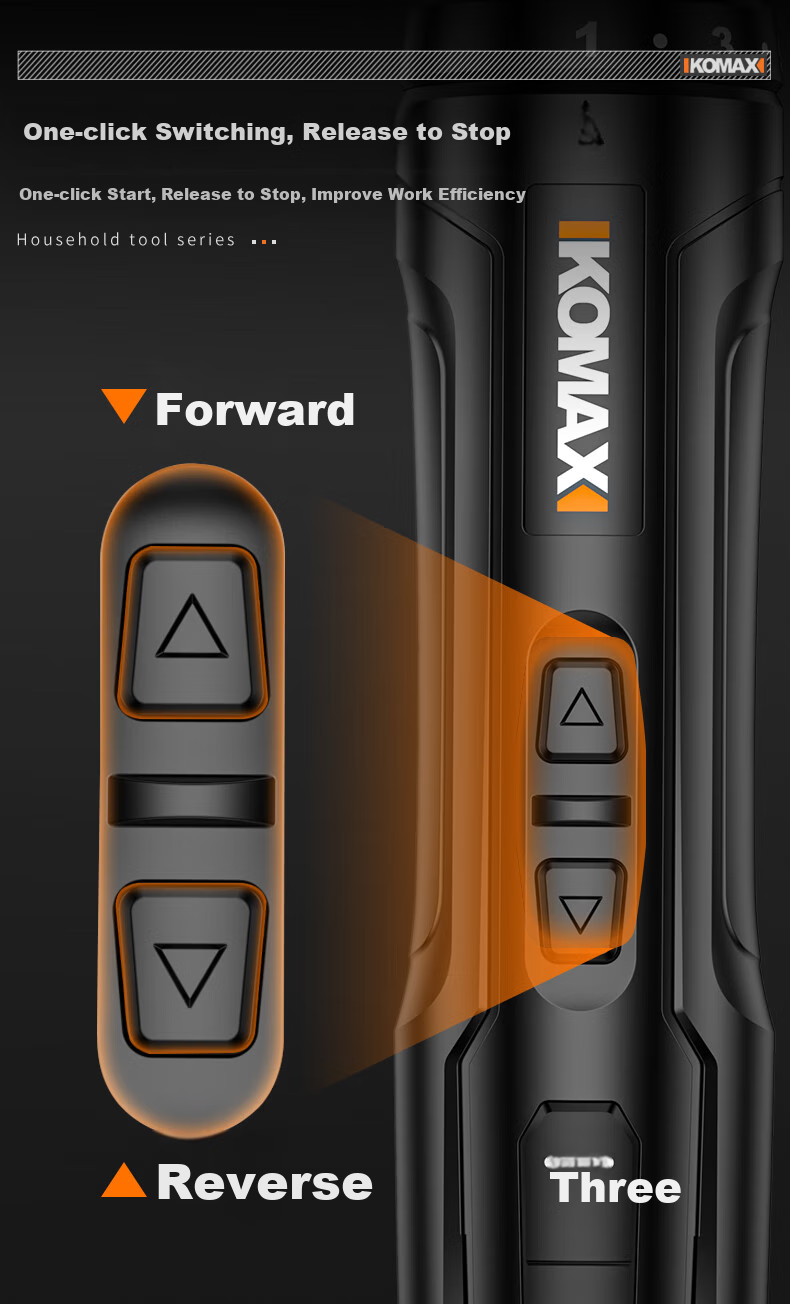 KOMAX Electric Screwdriver, Household Small Rechargeable Electric Screwdriver, Electric Drill Driver Tool Set, Mini Automatic Screwdriver 12