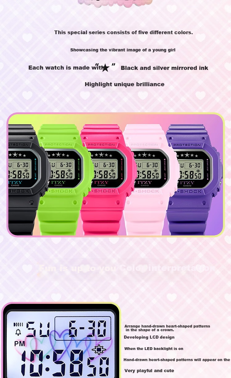 Casio Women's G-SHOCK Square Digital Sports Watch, Student Watch, Gift for Girlfriend, GMD-S5610IT 2