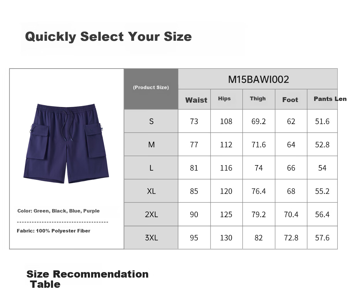 CAMEL Men's Spring And Summer New Cool Casual Workwear Loose Straight-Leg Shorts with Elastic Large Pockets M15BAWI002 19