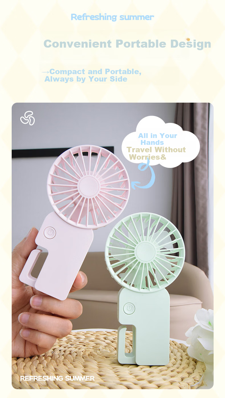 Siyicai Handheld Fan, Portable Mini Fan for Home Use, USB Rechargeable Desktop Fan, Powerful Outdoor Cooling Fan, Compact And Stand-Up Design, Dream Purple 7