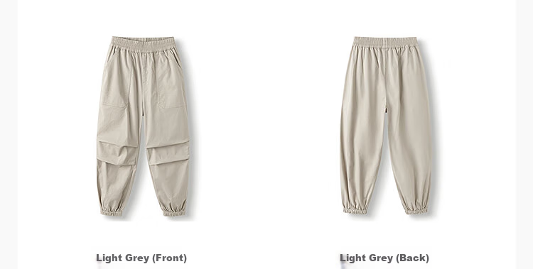 BALABALA Children's Clothing, Boys And Girls Pants, Long Trousers for Autumn, New Style Drawstring Parachute Pants, Trendy 11
