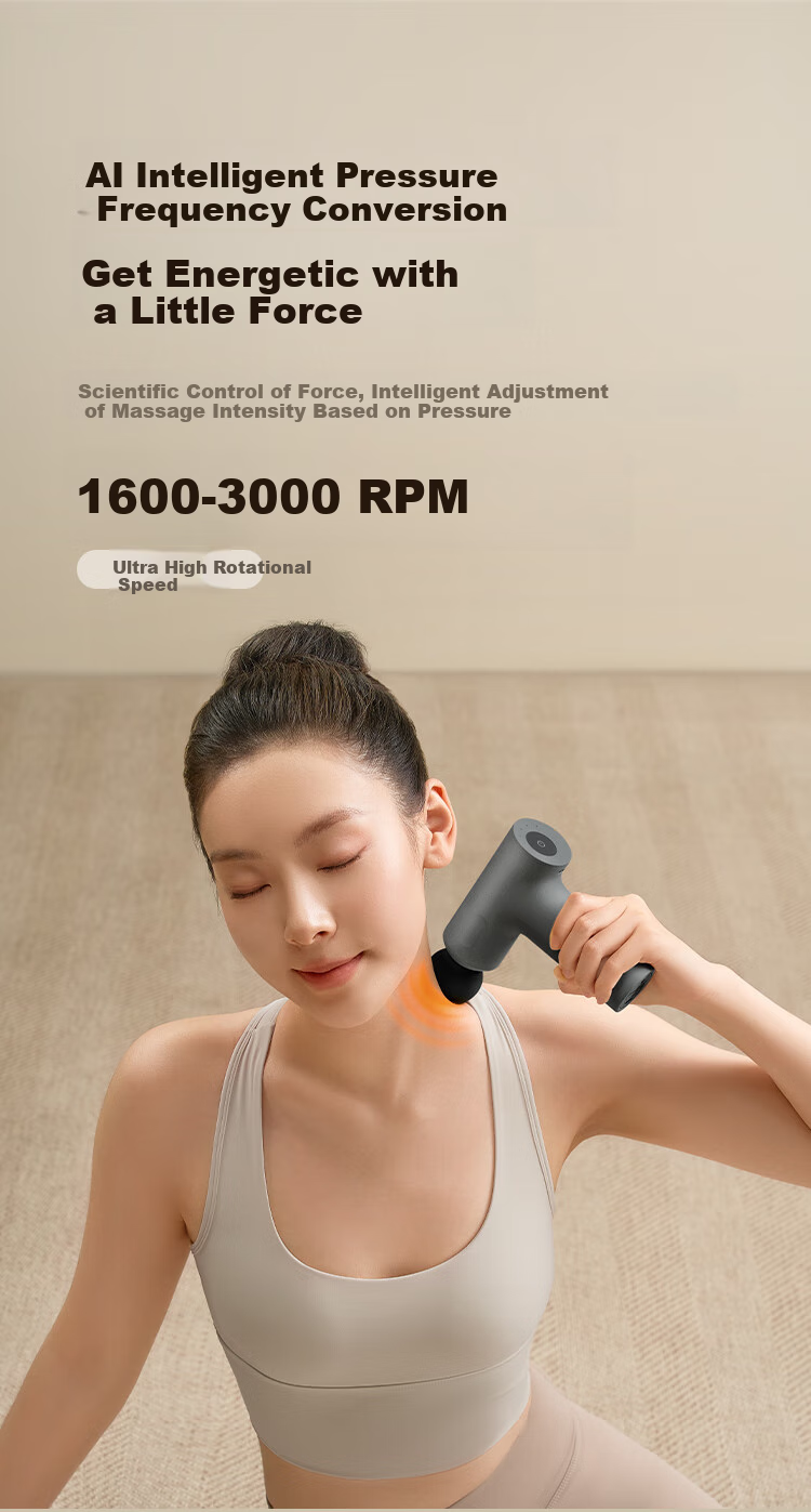 JD Original Mini Massage Gun SE2 AI Adjustable Deep Muscle Relaxation Fascia Massager for Waist, Legs And Whole Body Calf Massage Device Birthday Gift for Elders, Parents, Boyfriend, Girlfriend 8