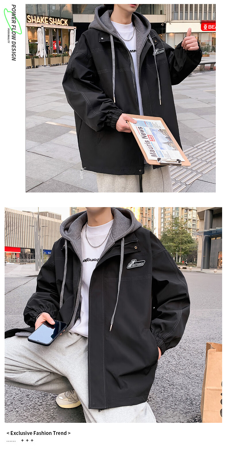 Foss Phil Corduroy Jacket for Men, Autumn And Winter American Casual Retro Loose Versatile Workwear Coat, 2516 Coffee Color, Size M 6