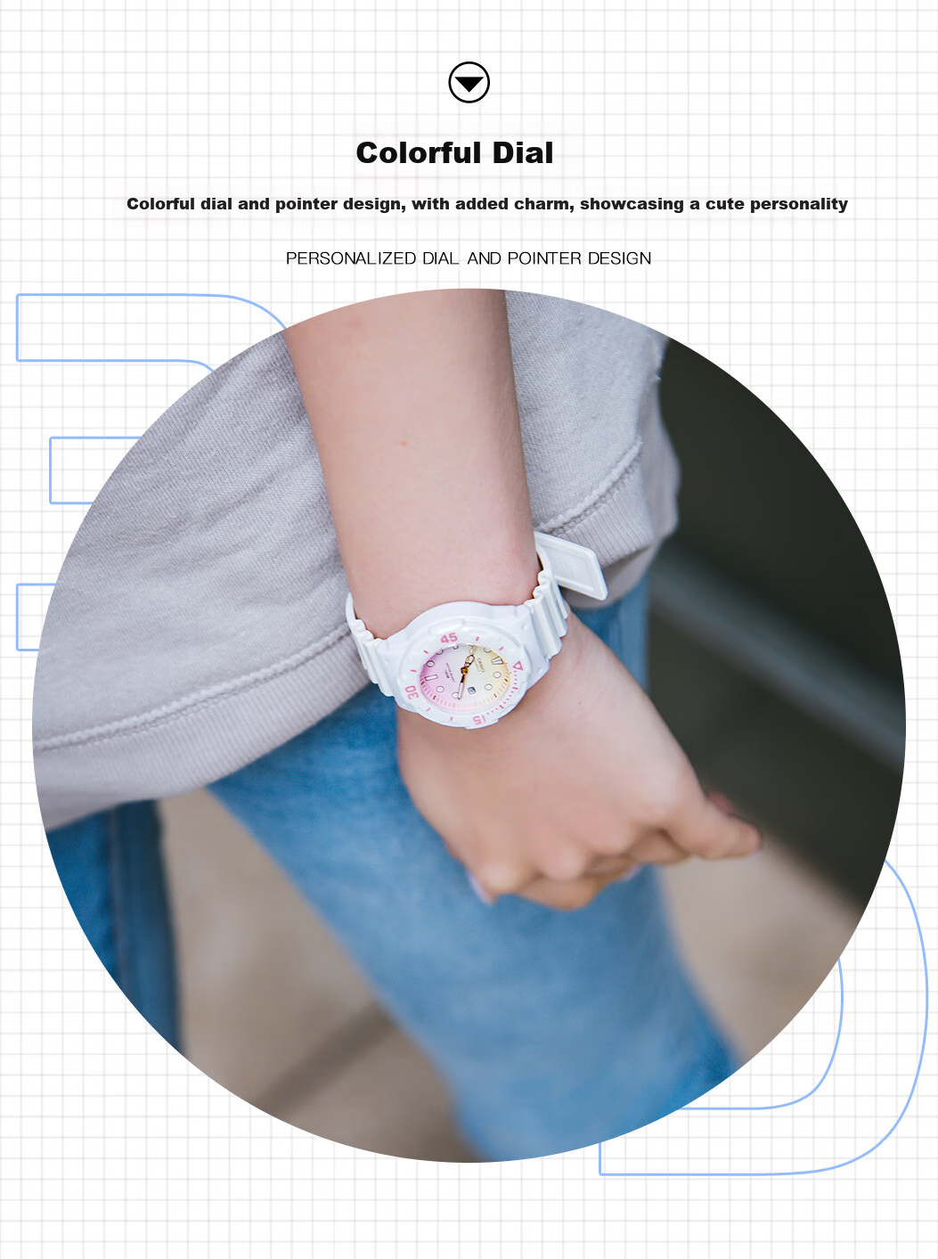 Casio Watch for Women Students, Exams, Children's Analog Watch, Luminous, Sports, Waterproof, Quartz Watch for Men And Women LRW-200H 5
