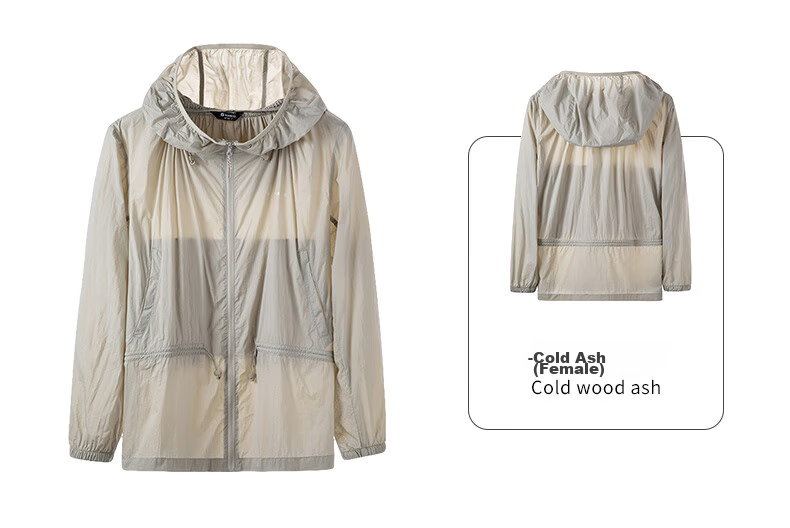 TOREAD Sun Protection Clothing, Spring And Summer Outdoor Couple Lightweight Breathable UPF50+ Skin Coat Sunscreen Jacket 44