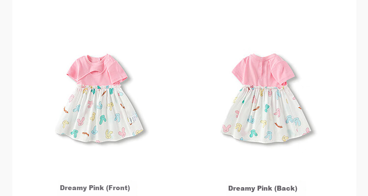 BALABALA Girls' Dress, Baby Girl Skirt, Infant Princess Dress, Summer Outfit, Patchwork, Fashionable And Stylish 8