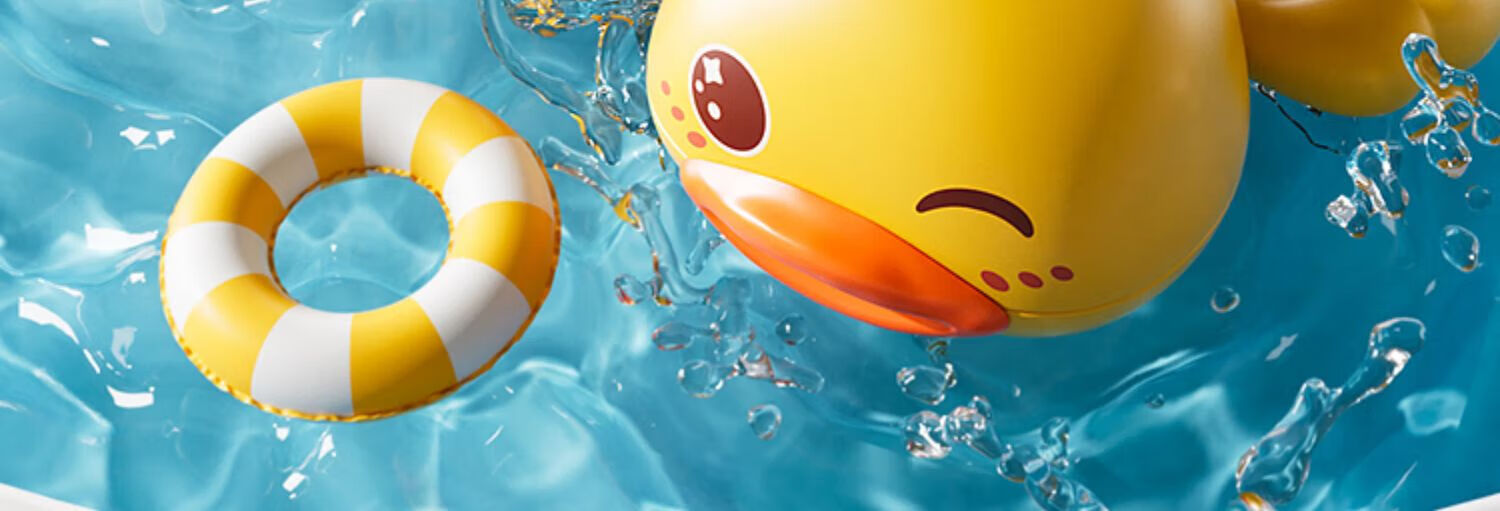 Congpai Bath Toy Baby Bath Toy 3 Years Old Water Play Yellow Duck Children's Swimming Wind-up Non-electric 3